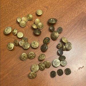 Vintage Gold-tone Button Collection